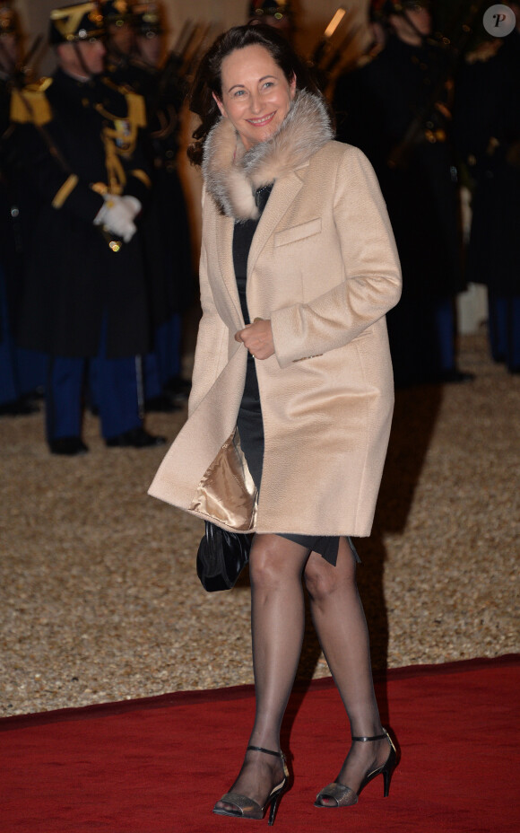 Ségolène Royal lors du dîner donné par François Hollande en l'honneur du roi de Suède Carl XVI Gustaf et son épouse la reine Silvia au palais de l'Elysée le 2 décembre 2014 à Paris