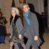 Tatiana de Rosnay et son mari Nicolas Jolly lors du dîner donné par François Hollande en l'honneur du roi de Suède Carl XVI Gustaf et son épouse la reine Silvia au palais de l'Elysée le 2 décembre 2014 à Paris