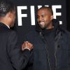 Chris Rock et Kanye West lors de la première de Top Five à New York le 3 décembre 2014.