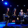 Les membres du groupe Faces, Kenney Jones, Ronnie Wood, Ian McLagan, Mick Hucknall et Glen Matlock au British Music Experience à Londres, le 11 août 2010