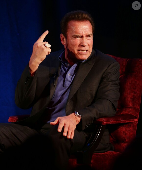 Arnold Schwarzenegger à Londres le 15 novembre 2014.
