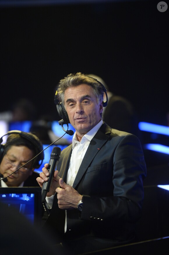 Gérard Holtz - 28éme Téléthon au Champ de Mars à Paris le 6 décembre 2014.