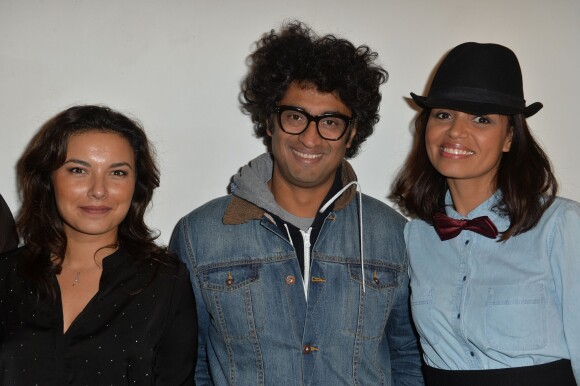Anaïs Baydemir, Sébastien Folin et Laurence Roustandjee - Cocktail de présentation de la marque "Basus" au Perchoir à Paris, le 4 décembre 2014.