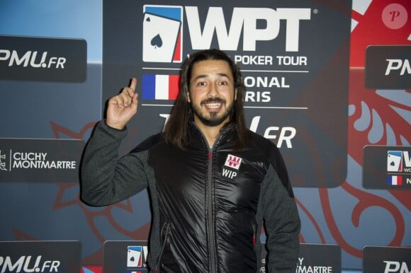 Moundir - Soirée World Poker Tour National Paris organisée par PMU.fr au Cercle Clichy Montmartre à Paris le 5 décembre 2014.