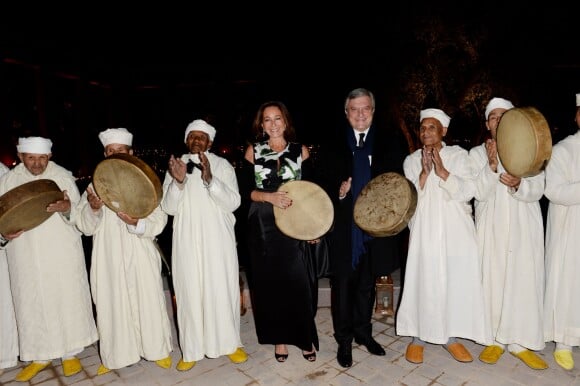 Sidney et Katia Toledano assistent au dîner Dior lors du 14ème festival international de Marrakech. Le 7 décembre 2014.