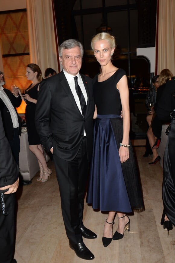 Sidney Toledano et Aymeline Valade assistent au dîner Dior lors du 14ème festival international de Marrakech. Le 7 décembre 2014.