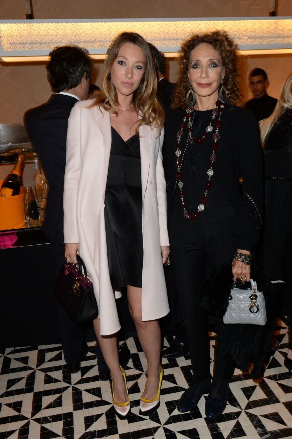 Laura Smet et Marisa Berenson assistent au dîner Dior lors du 14ème festival international de Marrakech. Le 7 décembre 2014.