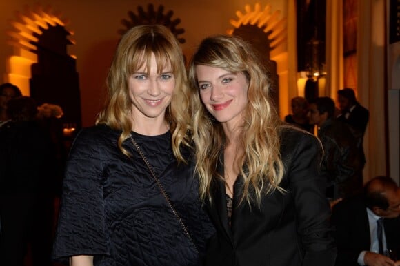 Marie-Josée Croze et Mélanie Laurent assistent au dîner Dior lors du 14ème festival international de Marrakech. Le 7 décembre 2014.