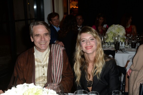 Jeremy Irons et Mélanie Laurent assistent au dîner Dior lors du 14ème festival international de Marrakech. Le 7 décembre 2014.