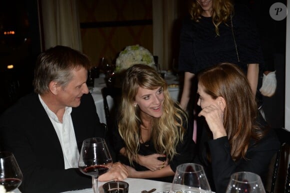 Viggo Mortensen, Mélanie Laurent et Isabelle Huppert assistent au dîner Dior lors du 14ème festival international de Marrakech. Le 7 décembre 2014.