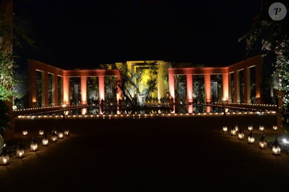 Dîner Dior lors du 14ème festival international de Marrakech. Le 7 décembre 2014.