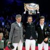 Martin Fuchs, lauréat du Gucci Grand Prix international - Dernier jour du 6e Gucci Paris Masters, dernière étape du Masters Grand Slam Indoor à Villepinte, le 7 décembre 2014.
