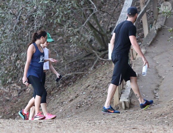 Exclusif - La star Lea Michele et son petit ami Matthew Paetz sont allés se promener sur les hauteurs de Studio City, le 6 décembre 2014.