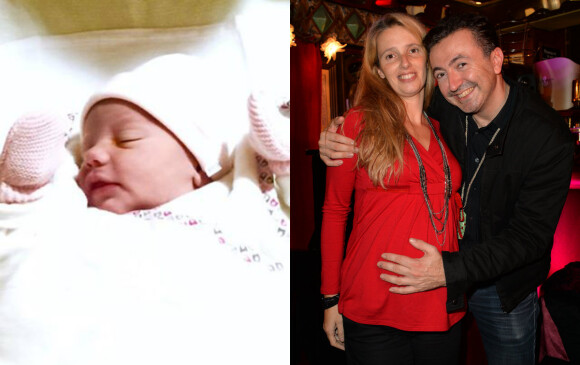 Décembre 2014 : La petite Elisa vient de naître. Ses parents Gérald Dahan et Claire, ici à Paris le 20 octobre, ne pourraient être plus heureux.