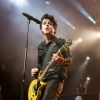Green Day au Montreux Jazz Festival, le 7 juillet 2013. Jason White, le guitariste du groupe, vient d'annoncer souffrir d'un cancer des amygdales. 