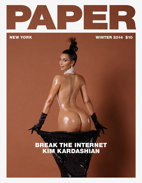 Kim Kardashian photographiée par Jean-Paul Goude pour le numéro d'hiver 2015 de Paper.