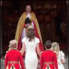 Pippa Middleton lors du mariage de sa soeur Kate et du prince William à l'abbaye de Westminster. Londres, avril 2011.