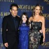 Ben Stiller, Ella Stiller et Christine Taylor à la première de La Nuit au Musée 3 : Le Secret des Pharaons au Ziegfeld Theater, New York, le 11 décembre 2014.