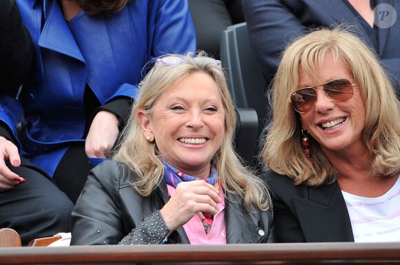 Véronique Sanson  aux Internationaux de France de tennis de Roland Garros à Paris, le 3 juin 2014.