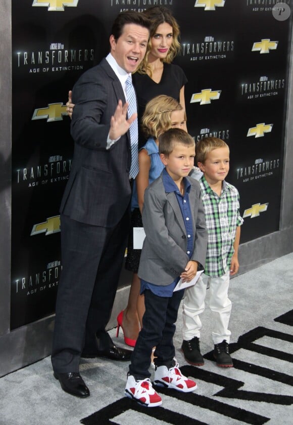 Mark Wahlberg, Michael Wahlberg, Ella Wahlberg, Brendan Wahlberg, Rhea Durham - Première du film "Transformers: Age Of Extinction" à New York le 25 juin 2014.