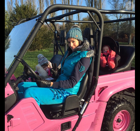 Jade Foret et ses filles ne craignent pas le froid ! Décembre 2014.