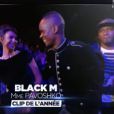 Black M reçoit le trophée du Clip de l'année, lors de la soirée des NRJ Music Awards 2014, à Cannes, le samedi 13 décembre 2014 sur TF1.