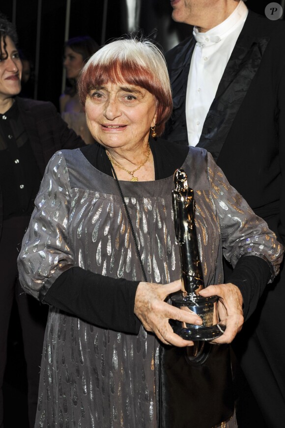 Agnès Varda (Prix d'honneur pour l'ensemble de son oeuvre) - 27e European Film Awards à Riga (Lettonie) le 13 décembre 2014