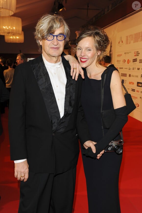 Wim Wenders et sa femme Donata - 27e European Film Awards à Riga (Lettonie) le 13 décembre 2014