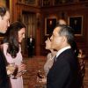 Le prince héritier Maha Vajiralongkorn de Thaïlande et la princesse Srirasm, ici reçus à Windsor le 18 mai 2012 par le prince William et la duchesse de Cambridge, ont divorcé en décembre 2014, suite à un scandale de corruption.
