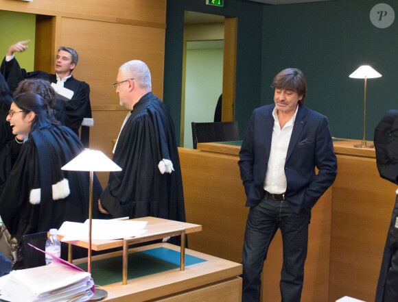 Michel Neyret au tribunal de Lyon, le 16 décembre 2014, pour un procès. Michel Neyret poursuit l'acteur François Cluzet en diffamation pour sa déclaration au journal le Progrès de Lyon : "C'est peut-être Michel Neyret qui a piqué le butin de Toni Musulin."16/12/2014 - Lyon