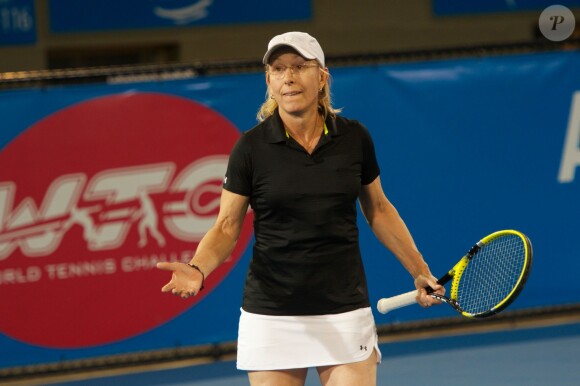 Martina Navratilova lors du World Tennis Challenge d'Adelaide en Australie, le 8 janvier 2013.