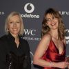 Martina Navratilova et sa belle Julia Lemigova le 6 février 2012 lors des Laureus World Sports Awards à Londres
