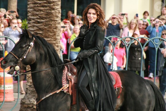 Shania Twain arrive à Las Vegas, le 14 novembre 2012. Elle annonce sa résidence permanente Still The One