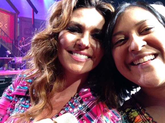 Shania Twain et une fan à Las Vegas le 11 décembre 2014