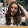Kate Middleton et ses cheveux, à Wimbledon le 2 juillet 2014 à Londres