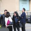 Courteney Cox, son fiancé, Johnny McDaid, et sa fille, Coco, sont allés faire du shopping chez Barney's à Los Angeles, le 18 décembre 2014.