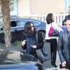Courteney Cox, son fiancé, Johnny McDaid, et sa fille, Coco, sont allés faire du shopping chez Barney's à Los Angeles, le 18 décembre 2014.