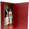 Carte de voeux 2014-2015 du roi Felipe VI, de la reine Letizia d'Espagne et de leurs filles la princesse Leonor et l'infante Sofia, dévoilée le 18 décembre 2014.