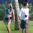 Exclusif - Olivia Wilde, Jason Sudeikis et leur fils Otis en vacances à Hawaii, le 20 décembre 2014.