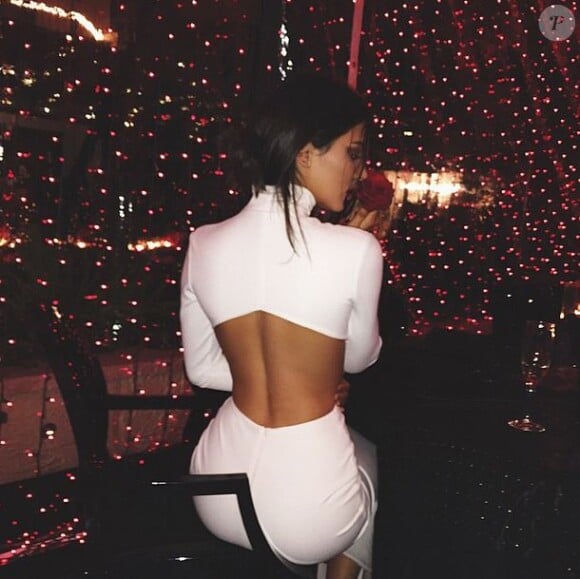 Kendall Jenner lors de la soirée de Noël de la famille Kardashian. Los Angeles, le 24 décembre 2014.