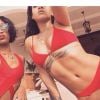Rihanna sur Instagram avec Melissa Forde, à La Barbade, le 27 décembre 2014