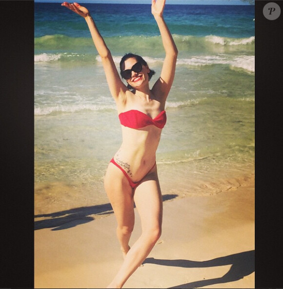 Jessie J, un Noël 2014 sous les tropiques, sur Instagram le 27 décembre 2014