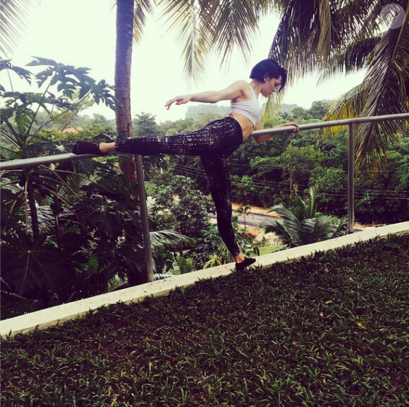 Jessie J, un Noël 2014 un peu sportif sous les tropiques, sur Instagram le 26 décembre 2014
