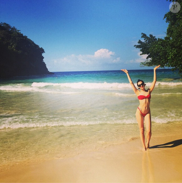 Jessie J, un Noël 2014 sous les tropiques, sur Instagram le 26 décembre 2014