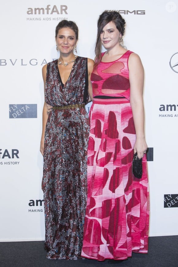 Margherita Missoni et sa soeur Teresa Missoni au gala de l'amfAR à Milan, le 20 septembre 2014.
