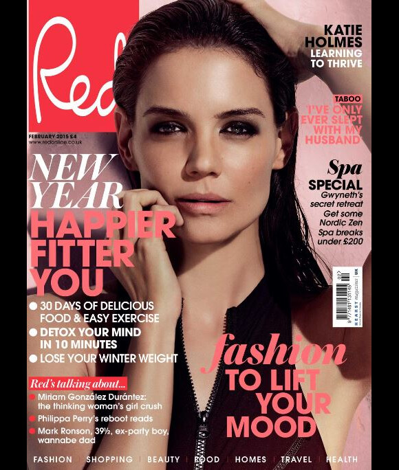 Katie Holmes en couverture de Red, édition février 2015