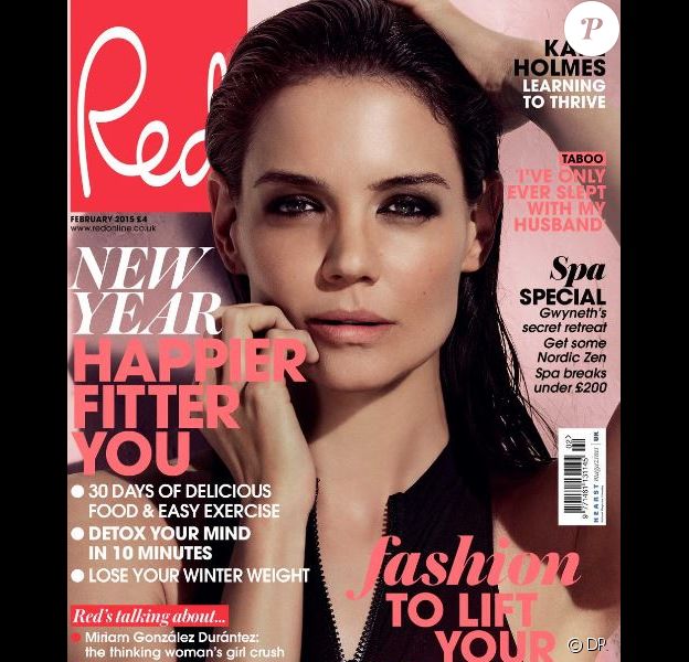 Katie Holmes en couverture de Red, édition février 2015