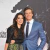 Armie Hammer et sa femme Elizabeth Chambers à la Premiere du film "The Lone Ranger" au CineStar Sony Center a Berlin. Le 19 juillet 2013 