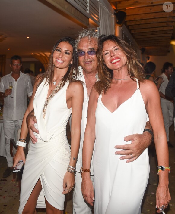 Flavio Briatore et Elisabetta Gregoraci lors du réveillon du nouvel an à Malindi au Kenya, le 31 décembre 2014