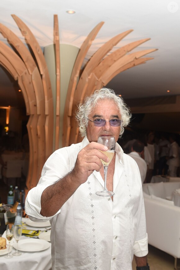 Flavio Briatore et Elisabetta Gregoraci lors du réveillon du nouvel an à Malindi au Kenya, le 31 décembre 2014